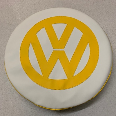 VW Spare Wheel Cover Off White and Sunburst